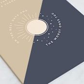 "Friend Like You" - Single Greeting Cards in Navy by Carolyn Kach - Close-Up