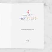 "thankful for everything" - Single Greeting Cards in Navy by Kristen Smith - Customizable Interior Example