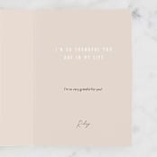 "Absolute Best" - Single Greeting Cards in Sand by Lissabeth Anglin - Customizable Interior Example