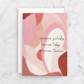 "Full of heart" - Single Greeting Cards in Rose by Eunmee Studio - Front