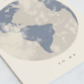 "You Mean the World" - Single Greeting Cards in Honeysuckle Vine by Gwen Bedat - Close-Up