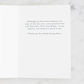 "Heartfelt" - Single Greeting Cards in Navy by Julee London - Interior