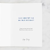 "Cant Stop" - Single Greeting Cards in Lemon by Katy Clemmans - Customizable Interior Example