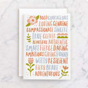 "More Than Sweet" - Single Greeting Cards in Carrot by merry mack creative - Front