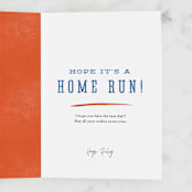 "Baseball Birthday" - Single Greeting Cards in Sky by Robert and Stella - Customizable Interior Example