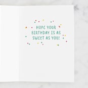 "coolest birthday" - Single Greeting Cards in Mint by Shirley Lin Schneider - Interior