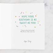 "coolest birthday" - Single Greeting Cards in Mint by Shirley Lin Schneider - Customizable Interior Example