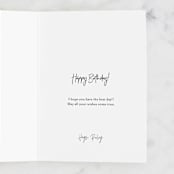"Moonchild" - Single Greeting Cards in Grape by Hannah Williams - Customizable Interior Example