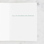 "Unicorn Magic" - Single Greeting Cards in Mint by silverscreen studio - Interior
