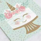 "Unicorn Magic" - Single Greeting Cards in Mint by silverscreen studio - Close-Up