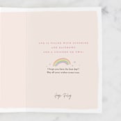 "Magical Unicorn" - Single Greeting Cards in Pink Lemonade by Karidy Walker - Customizable Interior Example