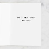 "Rainbow Wishes" - Single Greeting Cards in Sky by Katherine Moynagh - Interior