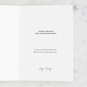 "Extraordinary You" - Single Greeting Cards in Ostrich by Kelly Nasuta - Customizable Interior Example