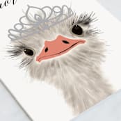 "Extraordinary You" - Single Greeting Cards in Ostrich by Kelly Nasuta - Close-Up