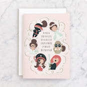 "Boundless Love" - Single Greeting Cards in Beige by Itsy Belle Studio - Front