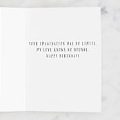 "Boundless Love" - Single Greeting Cards in Beige by Itsy Belle Studio - Interior