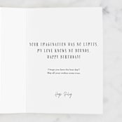 "Boundless Love" - Single Greeting Cards in Beige by Itsy Belle Studio - Customizable Interior Example