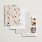 "Bella Mia" - Wedding Invitations in Autumn by Petra Kern - Back of Card Options