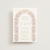 "Floral Arch" - Wedding Invitations in Spring by Phrosné Barwood - Front