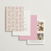 "Floral Arch" - Wedding Invitations in Spring by Phrosné Barwood - Back of Card Options