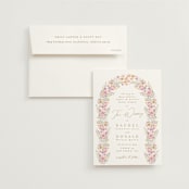 "Floral Arch" - Wedding Invitations in Spring by Phrosné Barwood - Invitation with Envelope