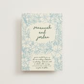"Bloom" - Wedding Invitations in Waterfall by Kelly Watkins - Front