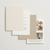 "Lakefront" - Wedding Invitations in Natural by Robert and Stella - Back of Card Options