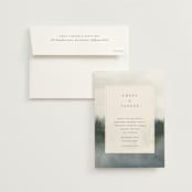 "Lakefront" - Wedding Invitations in Natural by Robert and Stella - Invitation with Envelope