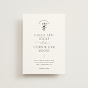 "Quintessential" - Wedding Invitations in Cotton by Everett Paper Goods - Front