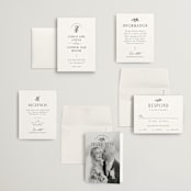 "Quintessential" - Wedding Invitations in Cotton by Everett Paper Goods - Invitation Suite