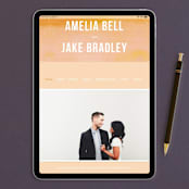 "Ombre" - Wedding Invitations in Mandarin by Dean Street - FREE Wedding Website