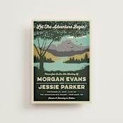 "Mountain View" - Wedding Invitations in Forest by Nam Bourassa - Front