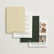 "Mountain View" - Wedding Invitations in Forest by Nam Bourassa - Back of Card Options