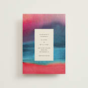 "At Dusk" - Wedding Invitations in Sunset by Sumak Studio - Front