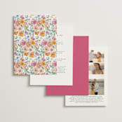 "Floral Pop" - Wedding Invitations in Tropical by Itsy Belle Studio - Back of Card Options
