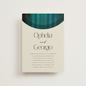 "Spectrum" - Wedding Invitations in Teal by Heather Schertzer - Front