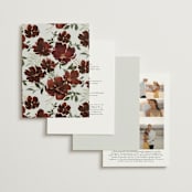 "harvest" - Wedding Invitations in Cabernet by Everett Paper Goods - Back of Card Options