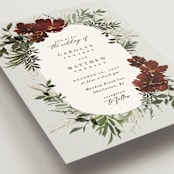 "harvest" - Wedding Invitations in Cabernet by Everett Paper Goods - Detail