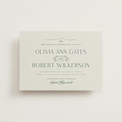 "Chantilly" - Wedding Invitations in Emerald by Kimberly Morgan - Front