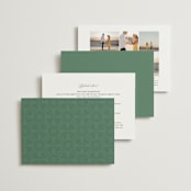 "Chantilly" - Wedding Invitations in Emerald by Kimberly Morgan - Back of Card Options