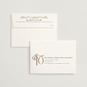 "Deco Garden" - Wedding Invitations in Dusk by GeekInk Design - FREE Recipient Addressing