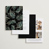 "Forest Crest" - Wedding Invitations in Obsidian by Alethea and Ruth - Back of Card Options