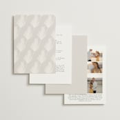 "Pampas & Palms" - Wedding Invitations in Ash by Kaydi Bishop - Back of Card Options