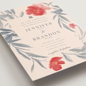 "Orient Garden" - Wedding Invitations in Saffron by Vera Lim - Detail
