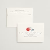 "Orient Garden" - Wedding Invitations in Saffron by Vera Lim - FREE Recipient Addressing