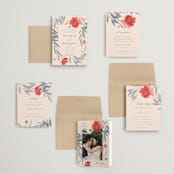 "Orient Garden" - Wedding Invitations in Saffron by Vera Lim - Invitation Suite