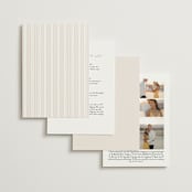 "Felicity" - Wedding Invitations in Pearl by Leah Bisch - Back of Card Options