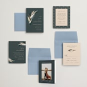 "Arched Pampas" - Wedding Invitations in Basil by Kaydi Bishop - Invitation Suite