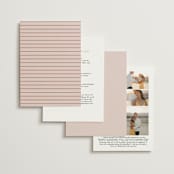 "Jot" - Wedding Invitations in Peach Cream by Snow and Ivy - Back of Card Options