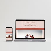 "Jot" - Wedding Invitations in Peach Cream by Snow and Ivy - FREE Wedding Website